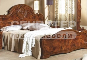 Кровать 2-х спальная "Тициана", 1600х2000, цвет Орех (ДиаМебель)