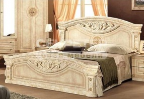 Кровать 2-х спальная "Рома", 1600х2000, цвет Беж (ДиаМебель)